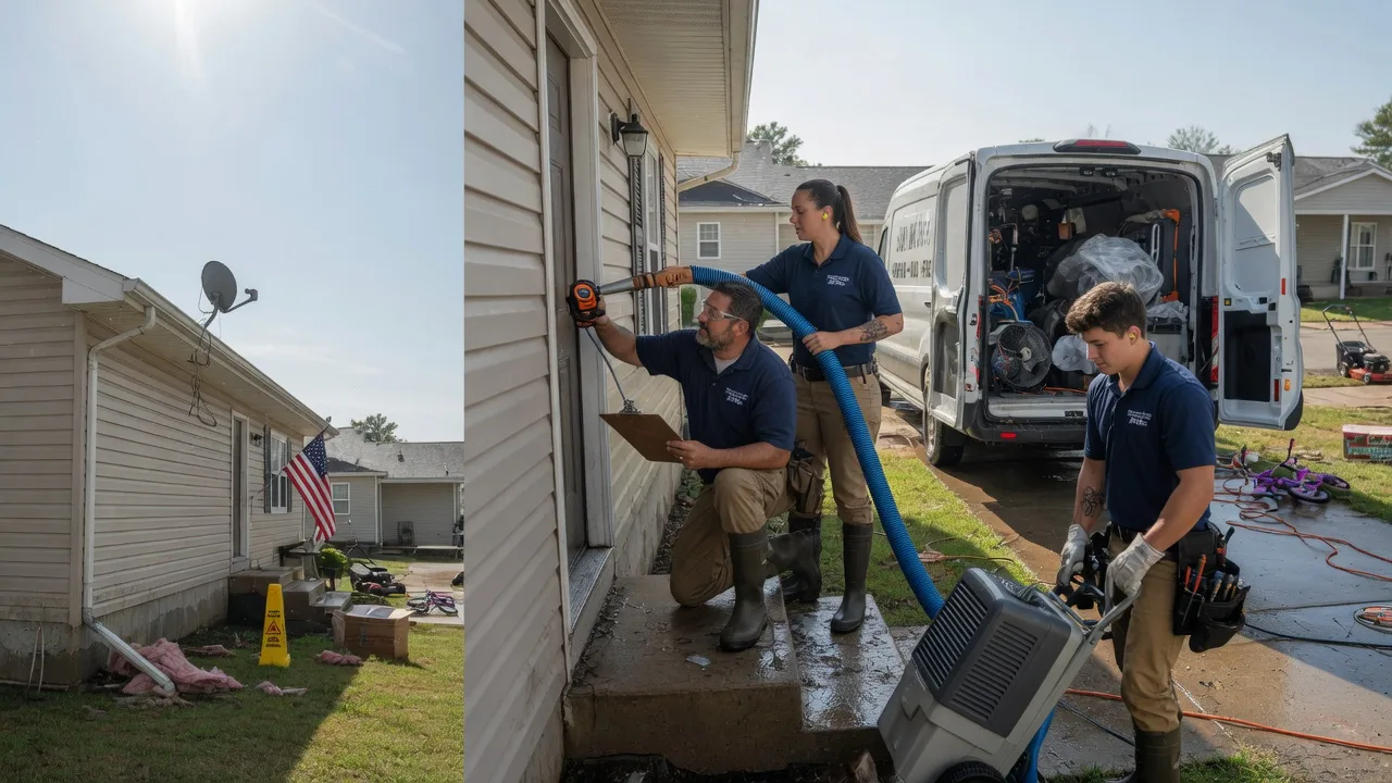 Ceiling Water Damage Restoration in Alexander, IL near me